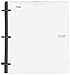 Five Star Flex Hybrid NoteBinder, 1 Inch Binder with Tabs, Notebook and 3 Ring Binder All-in-One, White (72520)