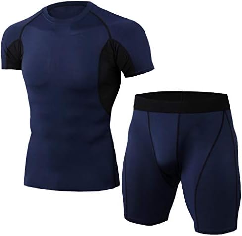 Jincheng665 トレーニングウェア 上下 セット インナー スポーツウェア メンズ パンツ コンプレッションウェア ゴムウエスト バイク タイト タイツ アウトドア 大きいサイズ 新作アイテム毎日更新