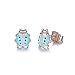 TAMHOO Rose Gold Plated Stainless Steel Mixed Color Cute Pineapple Mouse Heart Shape Love Owl Ladybug Stud Earrings Set