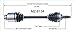 SurTrack MZ-8134 CV Axle Shaft