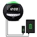 Alarm Clock Radio, Bluetooth Clock, AM FM Radio,USB Chargers, AUX-in, 7 Colored Night Light, Slider Dimmer, Dual Alarms, Sleep Timer, Big Snooze for Bedrooms, Desk, Heavy Sleepers, Kids