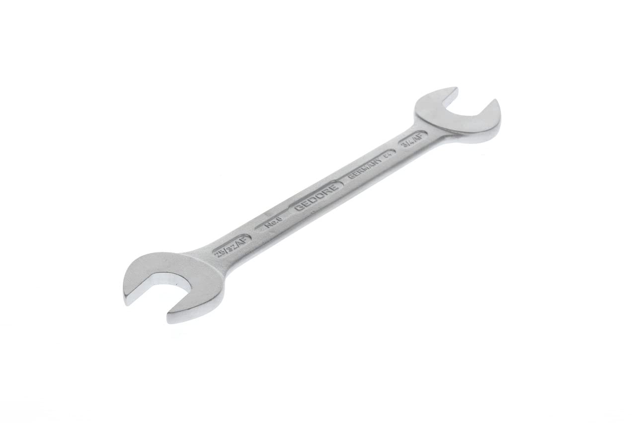 GEDORE Double open-end spanner, SW 3/4"+25/32", Inch, Flat, Spanner, 222 mm long, 6 3/4x25/32AF