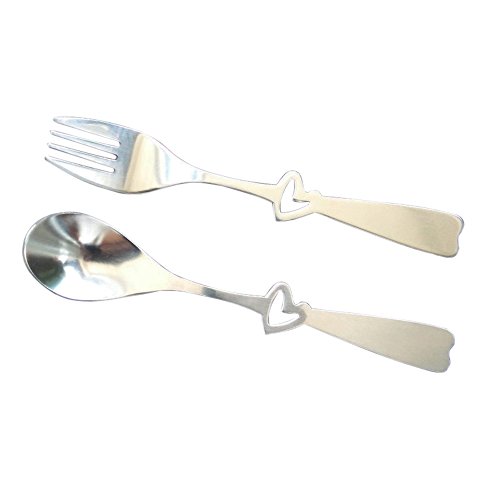 KEYUAN Stainless Steel Dinner Fork and Spoon Flatware Set Parkcation