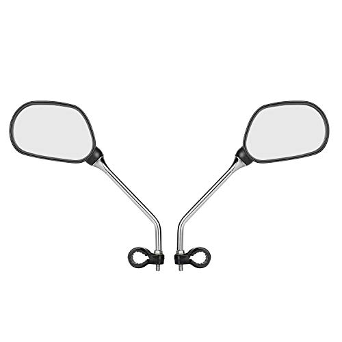 Yizhet Bike Mirror, 1 Pair Bicycle Rearview Mirrors, Mountain Bike Handlebar Mirror, Adjustable Rotatable Handlebar Glass Mirror, Safe 360 Rotation Rearview Mirror Mountain Bike Motorcycle - Thumbnail 7