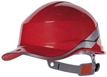 Venitex Hard Hat Safety Helmet Red Hi Viz Band by Venitex