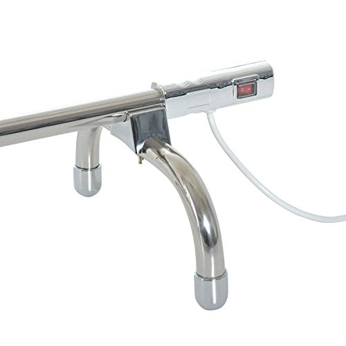 Electric Heated Towel Warmer Freestanding 5 Bars Stainless Steel Dryer Rail Rack