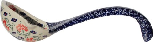 Polish Pottery Soup Tureen with Ladle Zaklady Ceramiczne Boleslawiec 1004/1367-963 Classic Pattern, 13.4 Cups - Thumbnail 4