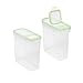 World Kitchen Snapware 15.3 Cup Slim Rectangle Airtight Food Storage W/Fliptop Lid, Pack of 2 Containers, Set of 2, Clear