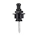 Alomejor Guitar Strap Locks Pcs Durable Bass Strap Lock Buttons Black Silver for Thick Electric Guitar Shoulder Strap(Black)thumb 2
