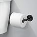 mDesign Modern Metal Toilet Tissue Paper Roll Holder and Dispenser for Bathroom Storage - Wall Mount, Holds and Dispenses One Roll, Mounting Hardware Included - Matte Black