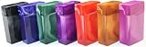 6 Marble Multi Color Top Flip Open Plastic Cigarette Case Pack Holders King's
