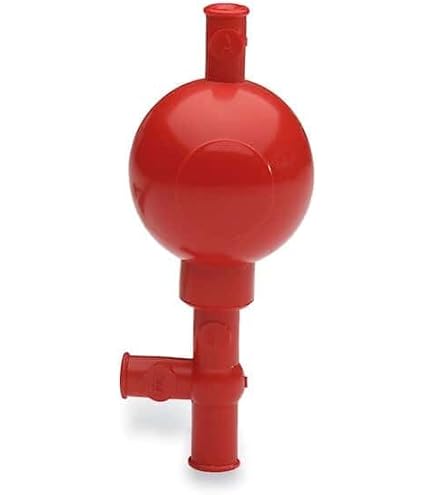 Pipettatore In Gomma A 3 Valvole - 54x54x130 Mm | Controllo A Una Mano | Per Liquidi E Soluzioni