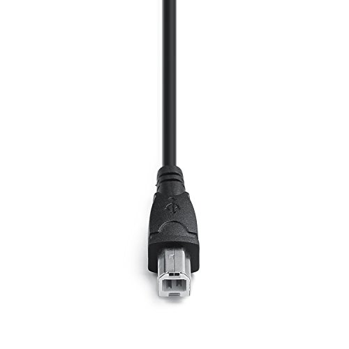 2 PACK USB 2.0 Cables A Female to USB B Male Cable for Printer cables length is 20 inches A/F to B/M Type-A F to B M Cable Extender Connection Cable(USB_A/F-USB_B/M Cables, Black)