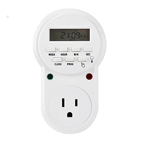 Zeefo 7 days programmable plug-in digital timer switch controller…