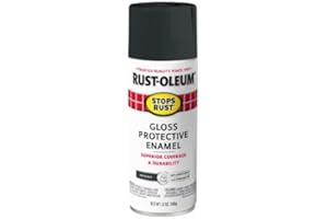 Rust-Oleum Stops Rust Professional Gloss Protective Enamel Spray Paint Ink Black, 12 oz.