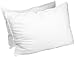 Superior White Down Alternative Pillow 2-Pack, Premium Hypoallergenic Microfiber Fill, Medium Density for Back, Stomach, and Side Sleepers - Standard Size, Solid White