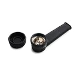 Travel Silicone Hookah Accessory With Lid | Portable and Easy to Clean (Black)