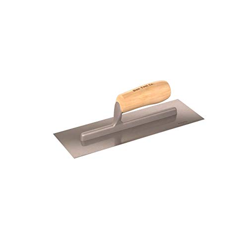 Bon 82-290 12-Inch by 4-Inch Econo Plastering Trowel with Long Shank and Wood Handle