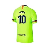 2018-2019 New Season Barcelona #10 Messi Away Mens Soccer Jersey Color Green