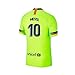 2018-2019 New Season Barcelona #10 Messi Away Mens Soccer Jersey Color Green