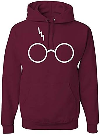 AURNEW Harry Potter Glasses Scar Unisex Hooded Sweatshirt Fashion Hoodie