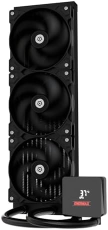 LIQMAX IV 360mm AIO CPU Wasserkühlung|Dual Chamber|TDP 380W+|Intel LGA 1851/1700/115x/2066| AMD AM5/AM4 |Digital Anzeige |3x 120 PWM Performance Flow Fan|ELC-LMIV360-SF
