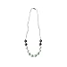 Itzy Ritzy Teething Happens Silicone Necklace Petite Strand, Mint