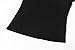 Hilinker Women's Short Sleeve Fitted Big U Neck Modal Blouse Top Basic Solid Scoop Neck T-Shirt Slim Stretchy Shirt (Medium, Black)