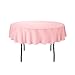 Gee Di Moda Round Tablecloth - 70 Inch Pink Round Table Cloth for 24 to 48 Inch Round Tables - Heavy Duty Washable Fabric - for Buffet Table, Holiday Party, Dinner, Wedding & Baby Shower