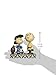 Peanuts by Jim Shore Football Lucy and Charlie Brown Stone Resin Figurine, 5”