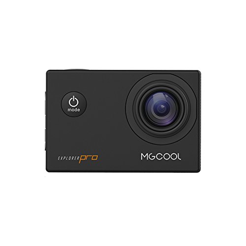 MGCOOL Explorer Pro - 2 Zoll 4K Action Kamera Sport DV Cam (Wasserdicht IP68, 30FPS, 20MP, WIFI, Ultra HD, 170°Weitwinkel, mit Zeitraffer Zeitlupe und Kamera Timer) (schwarz)