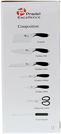 Pradel Excellence - I7408N - Bloc de 5 Couteaux de Cuisine Noir - Cuisine A Vivre Pradel Excellence - I7408N - Bloc de 5 Couteaux de Cuisine Noir