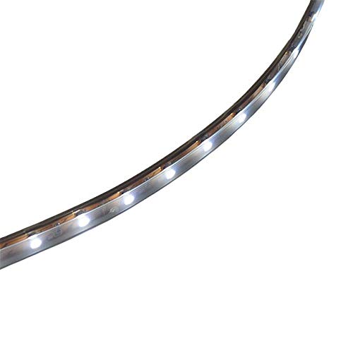 LEDwholesalers 16.4-Feet Waterproof Flexible Ribbon Strip with 300xSMD3528 LED in Silicone Sleeve 12 Volt, White, 2047WH - Thumbnail 3
