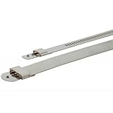 DEI 010209 Stainless Steel Positive Locking Ties for High Heat Applications, 7mm x 14