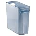 mDesign Plastic Small Trash Can, 1.5 Gallon/5.7-Liter Wastebasket, Narrow Garbage Bin, Handles for Bathroom, Laundry, Home Office - Hold Waste, Recycling, 10