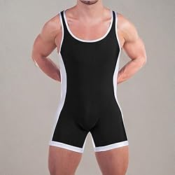DLSMDOUS Men's Wrestling Singlets Sleeveless