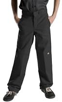 Dickies Big Boys' Flex Waist Double Knee Pant, Black, 12