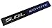 Ford 5.0 Coyote V8 Engine Aluminum Emblem in Black and Blue - 5.75