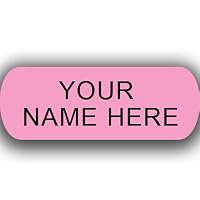Iron On Clothing Labels - 100 LARGE PINK 3/4" x 2"- Personalize with your text. No more lost items.