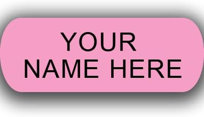 Iron On Clothing Labels - 100 Large Pink 3/4" x 2"- Personalize with Your Text. No More Lost Items.