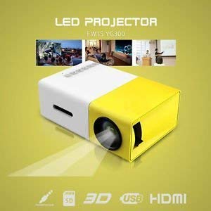 Jog Traders Portable Multimedia HD Mini Led Projector Video Home Cinema Projector PC VGA/USB/AV/HDMI 1080P