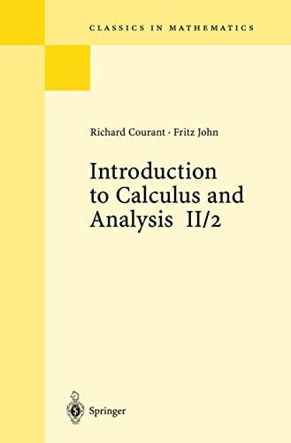 Introduction to Calculus and Analysis, Vol. II/1 (Classics in