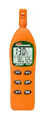 Extech RH300 Digital Psychrometer, Humidity (RH), Air Temperature, Dew Point & Wet Bulb Meter