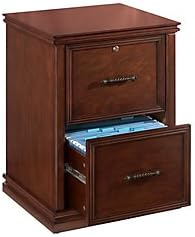 Amazon Com Realspace Premium Wood File Cabinet 2 Drawers 30 H X 21 W X 18 9 10 D Dark Cherry Vertical File Cabinets Office Products