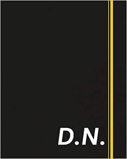 D N Classic Monogram Lined Notebook Personalized With Two Initials Matte Softcover Professional Style Paperback Journal Perfect Gift For Men And Women Personalized Notebooks Cld 9781097666164 Amazon Com Books
