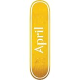 April OG Logo Skateboard Deck 8.5 Yellow