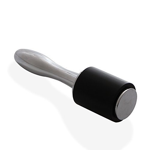New Aluminium Handle Leathercraft Carving Hammer Nylon Hammer Sew Leather Cowhide Tool Kit for Leather DIY - Black