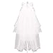 Flower Girl Veil, Children's Wedding Veil with A White Garland