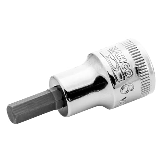 Bahco 7409M-5 Socket Driver for 5 mm Hex Head Screws, Black/Silver, 3/8-Inch