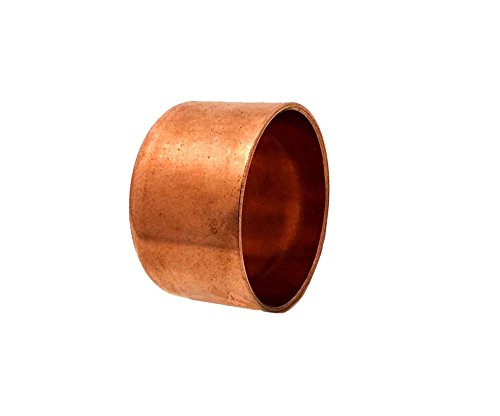 Libra Supply 1/2'' ,1/2 inch, 1/2-inch Copper Sweat Cap, (Bag of 100 pcs, click in for more size options)Copper Pressure Pipe Fitting Plumbing Supply - Thumbnail 2